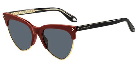 Givenchy Women's GV 7078/S IR LHF Sunglasses, Burgundy 